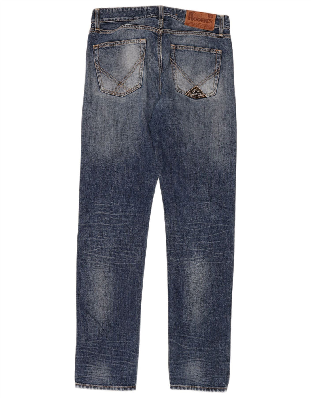 ROY ROGERS Damen Straight Jeans W30 L32 Blaue Baumwolle