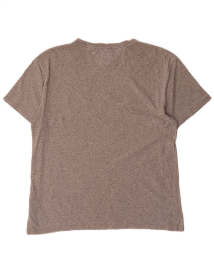 TOMMY HILFIGER Damen Regular Fit Graphic T-Shirt Top UK 14 Mittelgrau