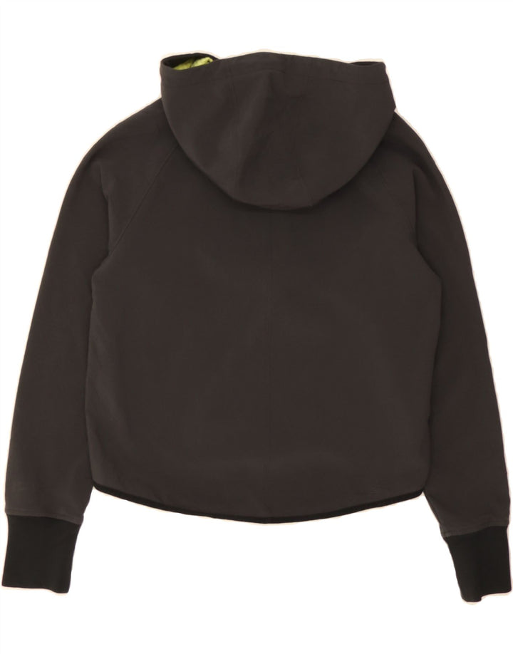 NIKE Womens Zip Hoodie Sweater UK 14 Medium Grey Polyester Vintage Nike and Second-Hand Nike from Messina Hembry 