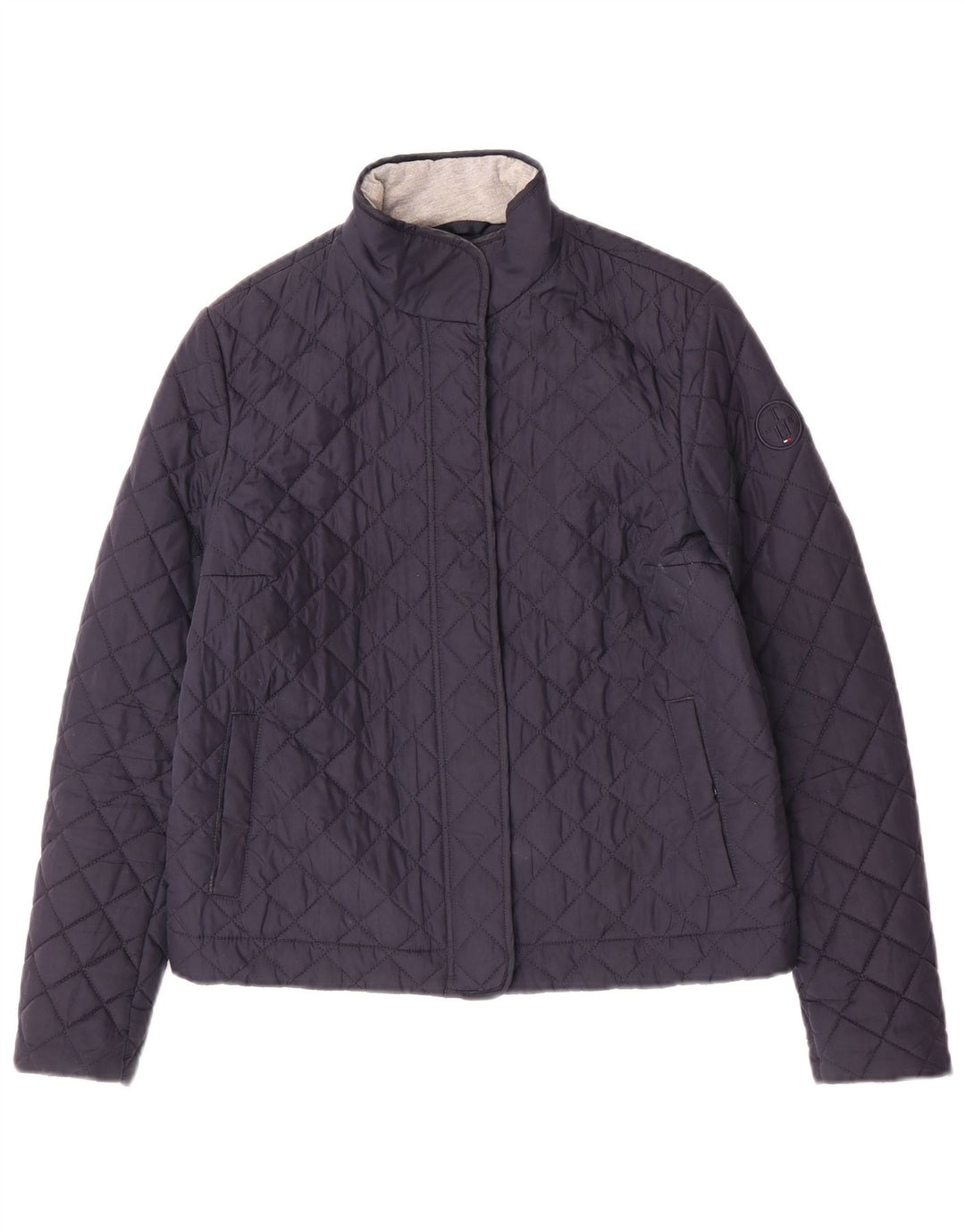Tommy Hilfiger Damen Steppjacke UK 10 Small Marineblau Polyester