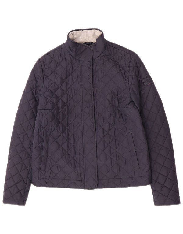 Tommy Hilfiger Damen Steppjacke UK 10 Small Marineblau Polyester