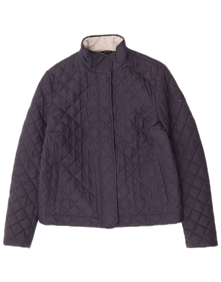 Tommy Hilfiger Damen Steppjacke UK 10 Small Marineblau Polyester