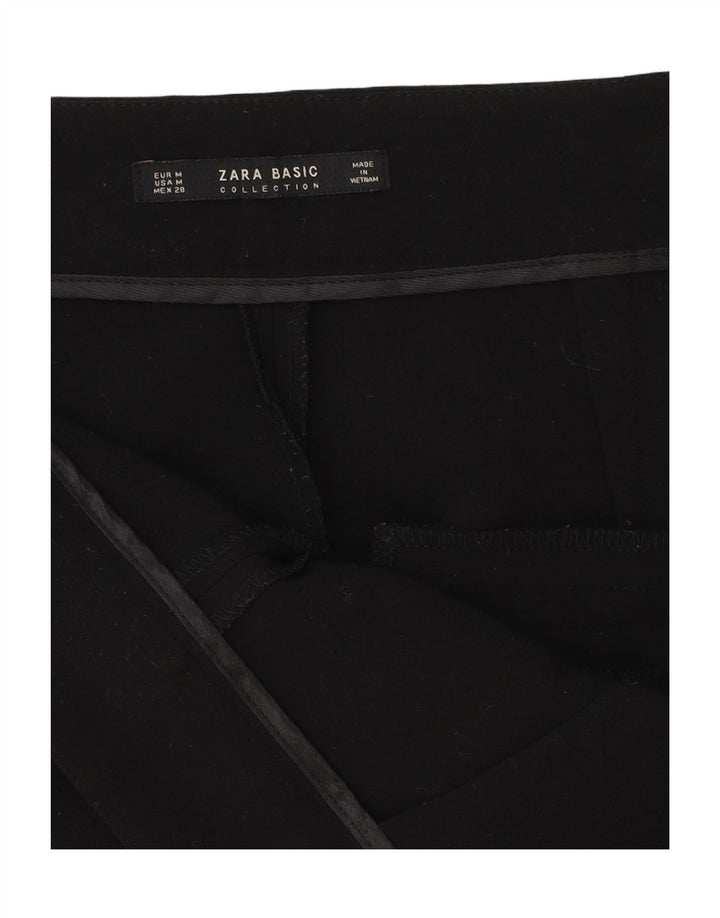Zara Damen Tapered Freizeithose M W30 L26 Schwarz