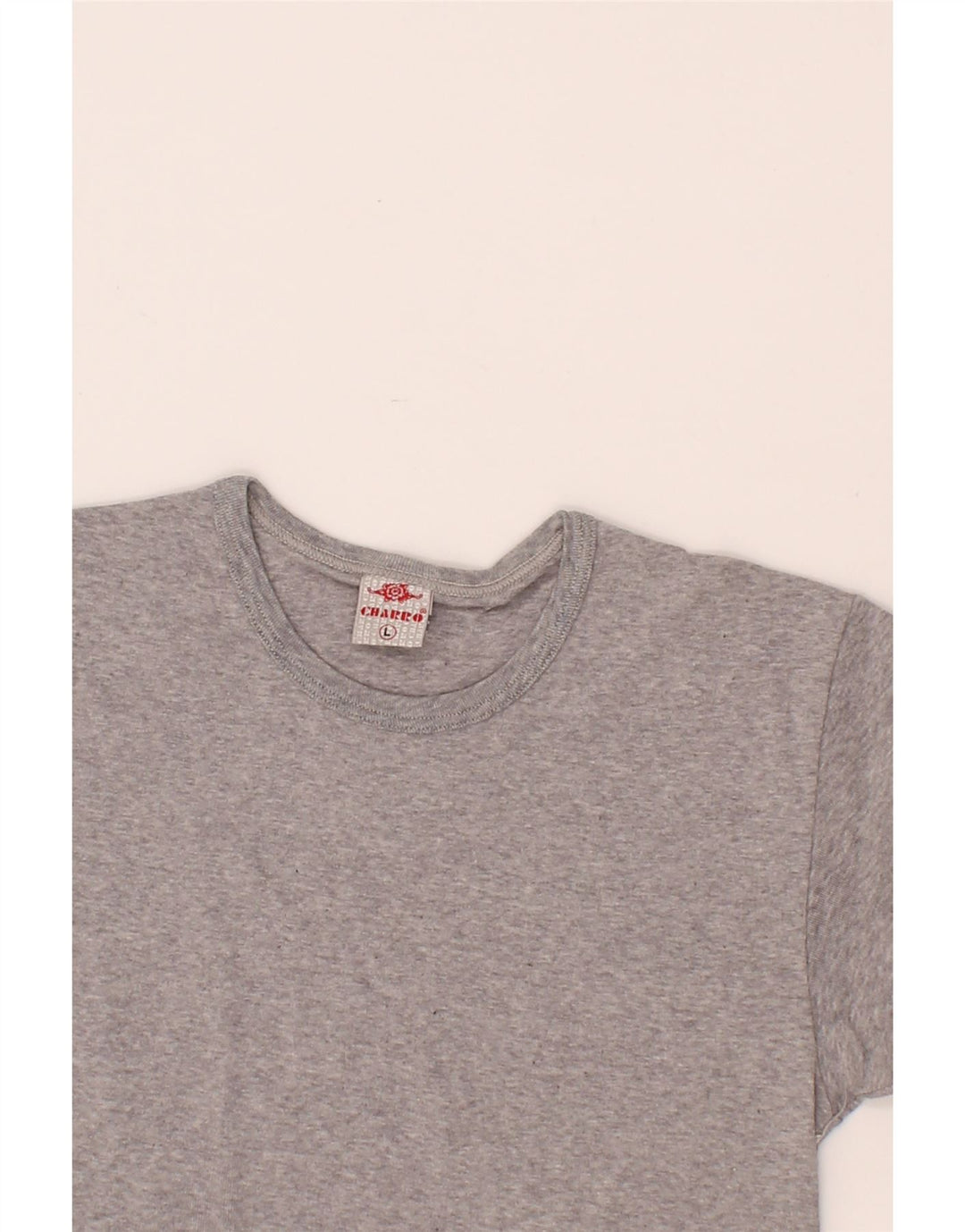 CHARRO Womens T-Shirt Top UK 14 Large Grey Cotton Vintage Charro and Second-Hand Charro from Messina Hembry 