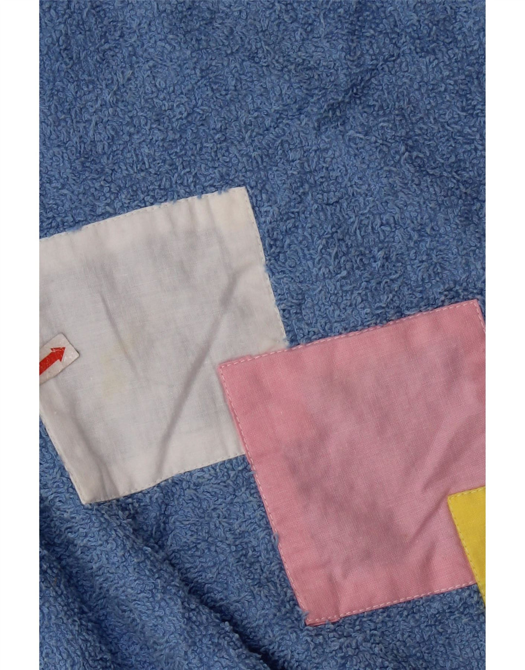 VINTAGE Damen-Pullover mit U-Boot-Ausschnitt, UK 16, Größe L, Blau, Farbblock