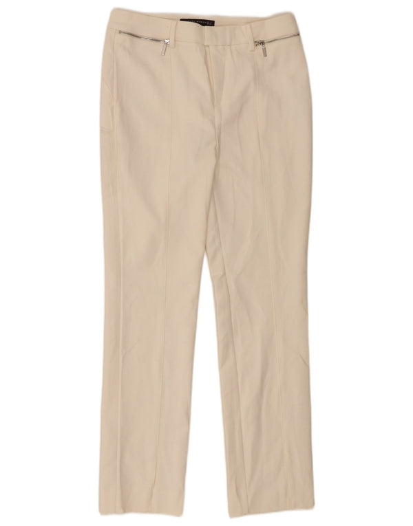 Schmale Freizeithose für Damen von Zara, Größe M, W28, L29, weiße Baumwolle