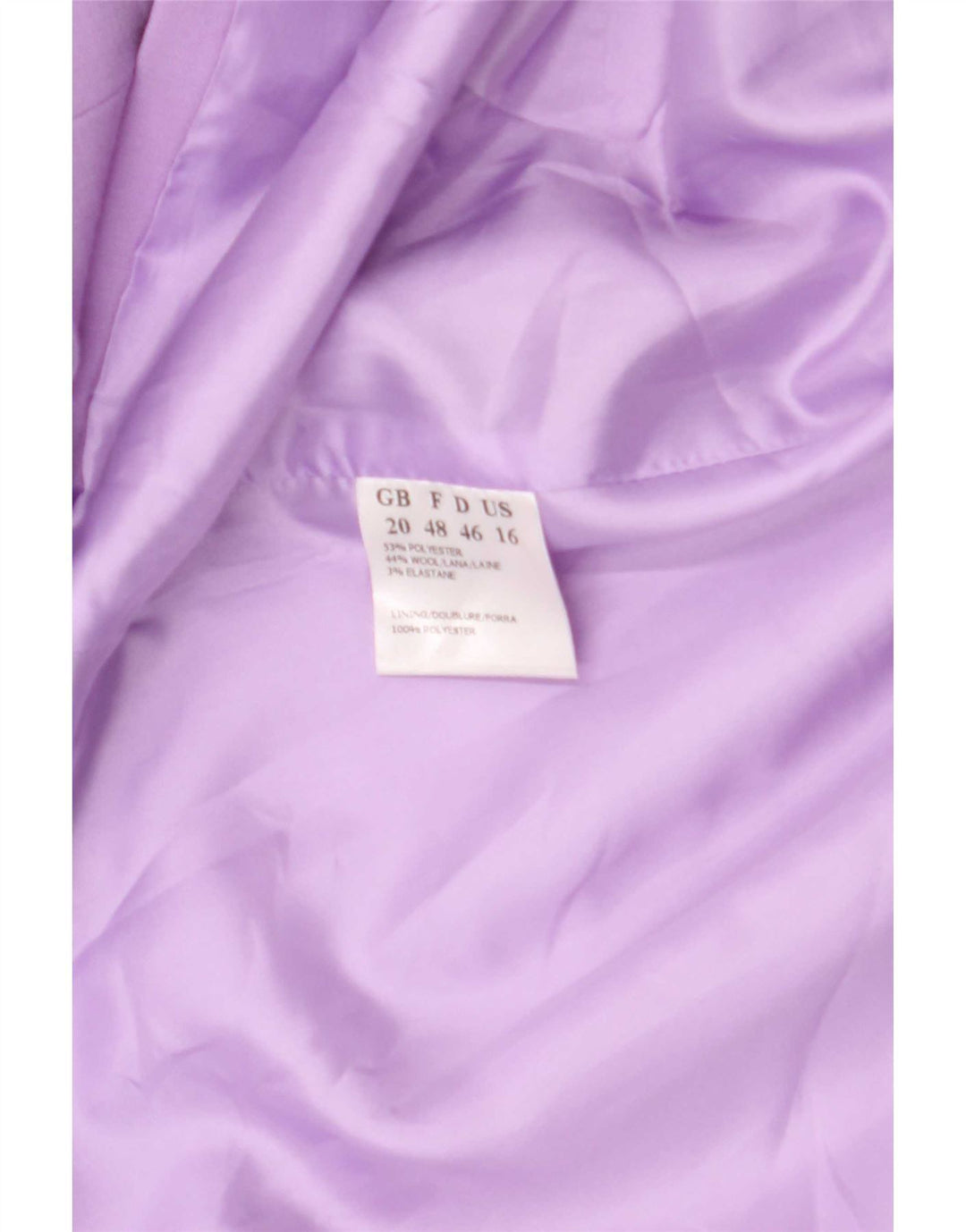 Jacques Vert Damen 1-Knopf-Blazerjacke UK 20 2XL Lila Polyester