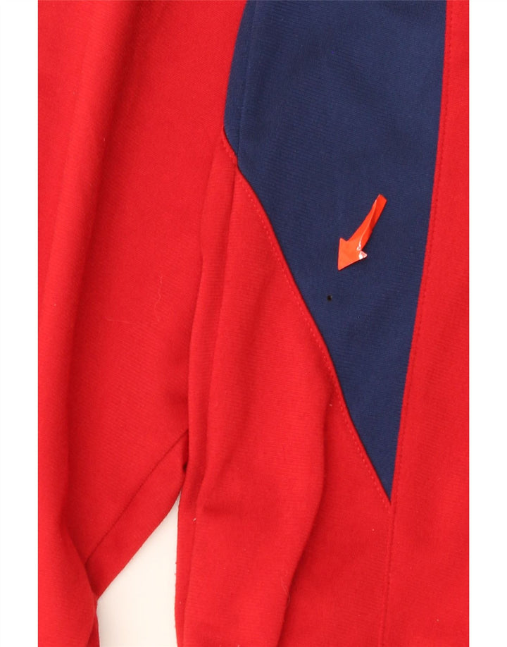 Adidas Herren Trainingsanzug Top Jacke UK 46/48 XL Rot gestreift Polyester