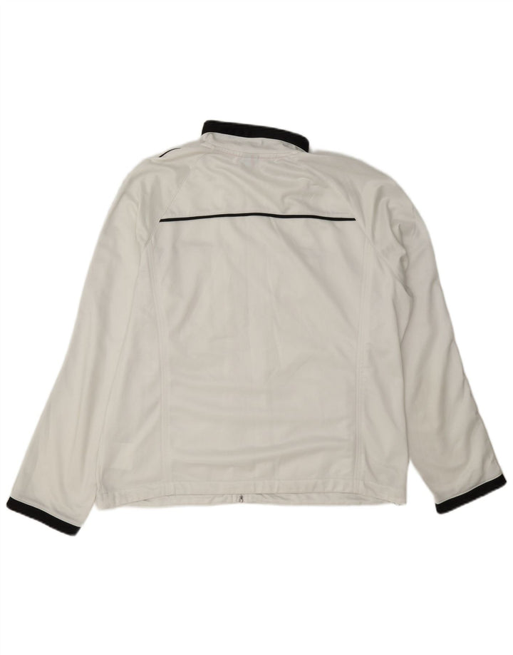 Brugi Damen-Trainingsanzugoberteil, Jacke IT 48 XL, Weiß, Farbblock
