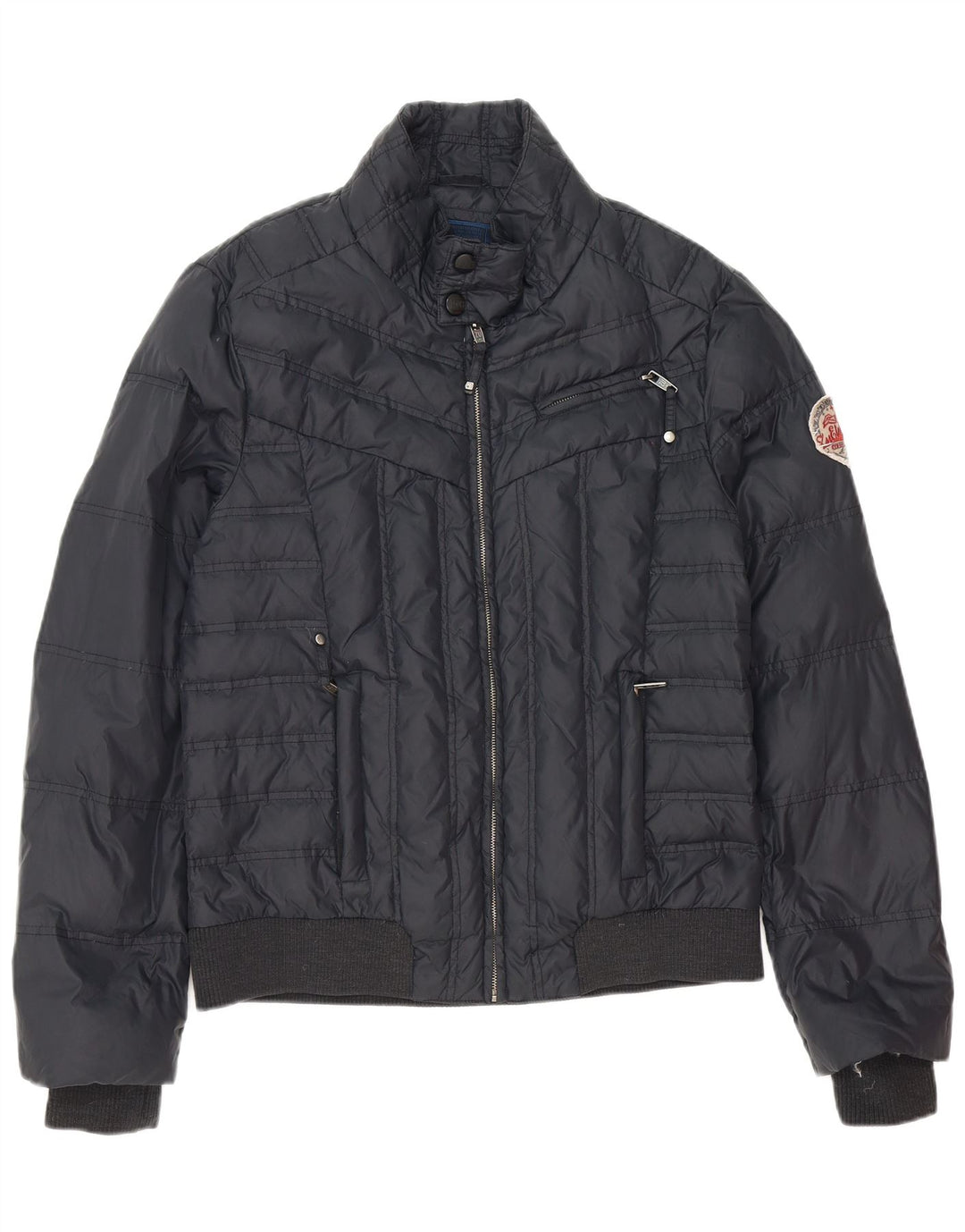 Zu Elements Herren Wattierte Jacke UK 42 XL Marineblau Polyester