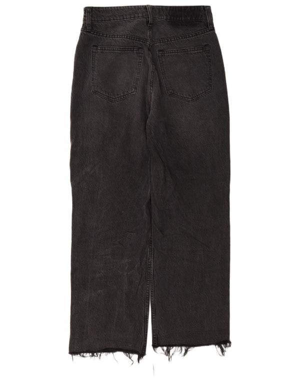 Abercrombie & Fitch Damen Curve High Rise Loose Jeans US 2 XS W26 L27 Grau