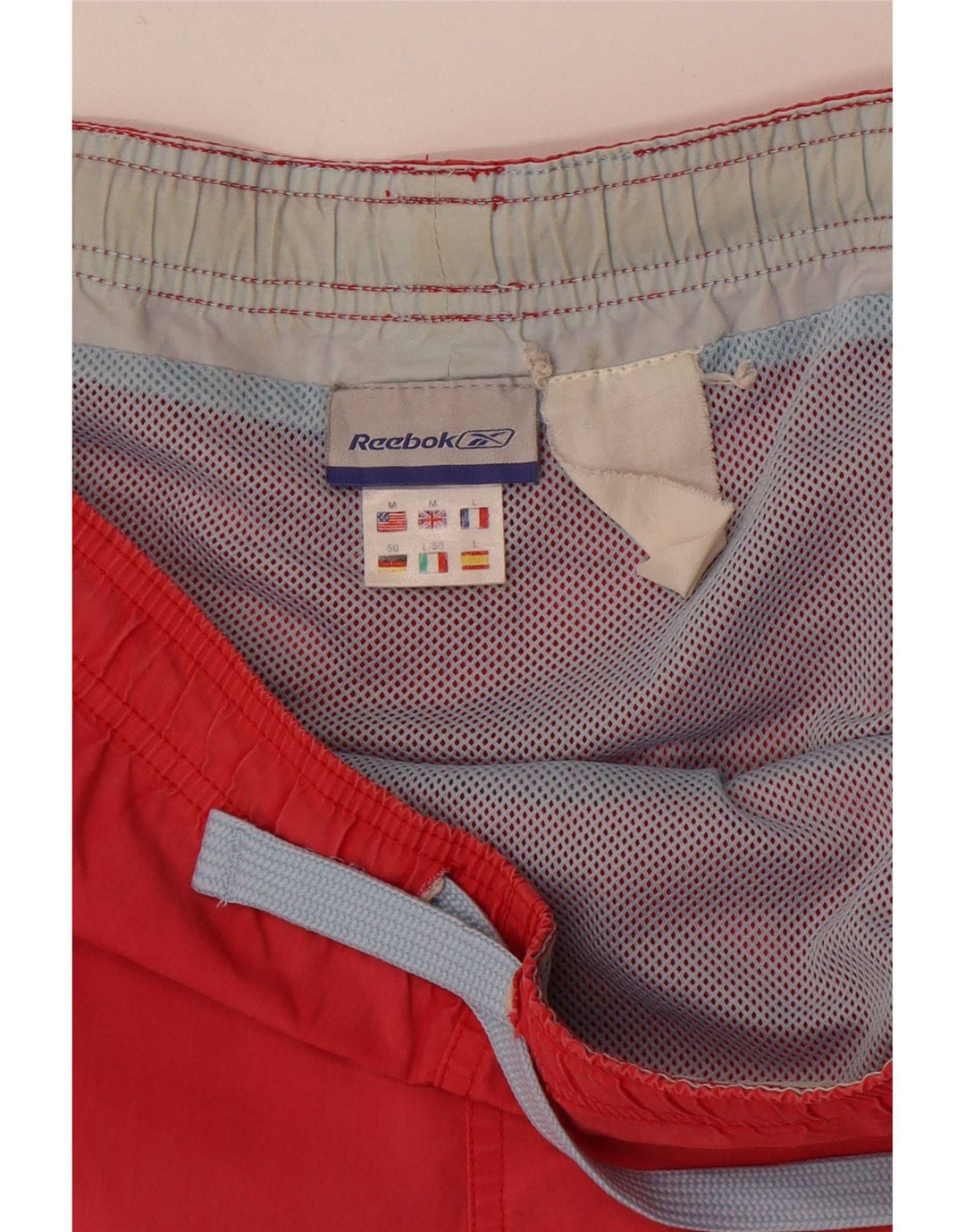 Reebok Herren Badeshorts Mittelrot Polyester Sport
