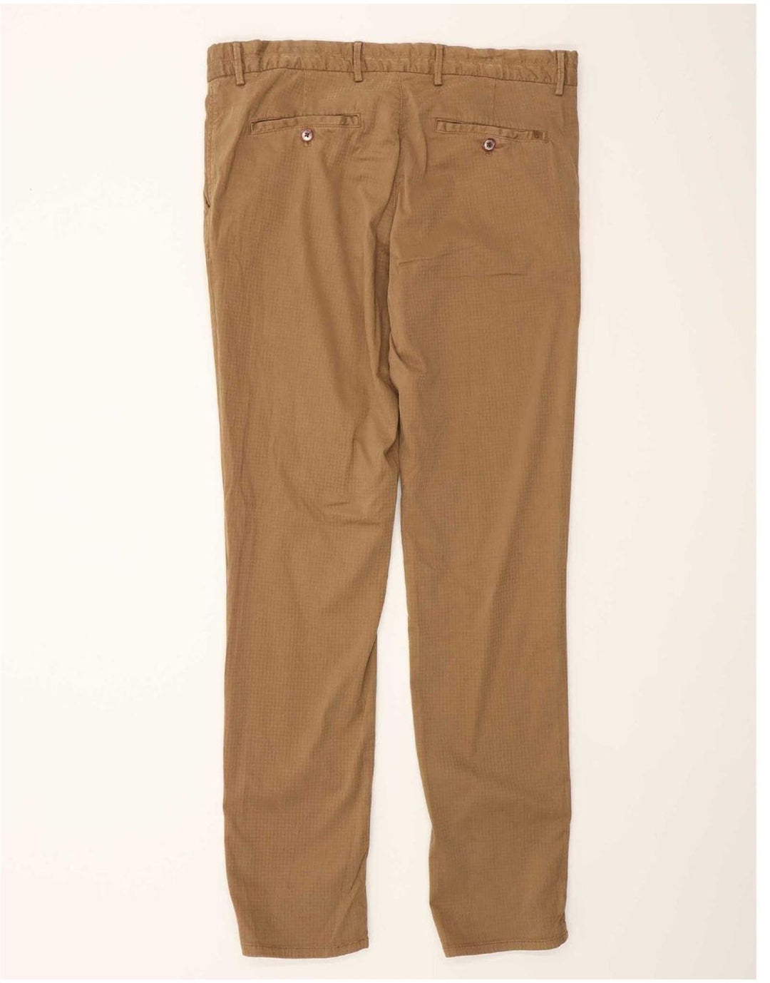 Massimo Dutti Herren Cargo Chino Hose EU 44 Large W34 L33 Braun kariert