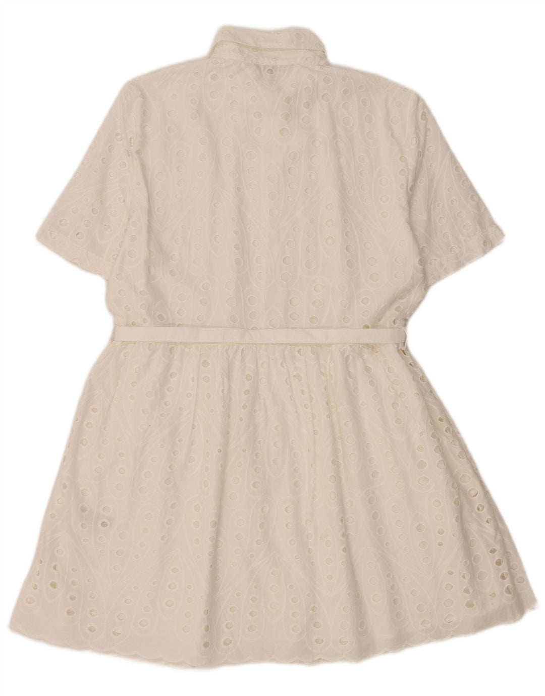 Zara Damen Hemdkleid UK 14 Mittelweiß