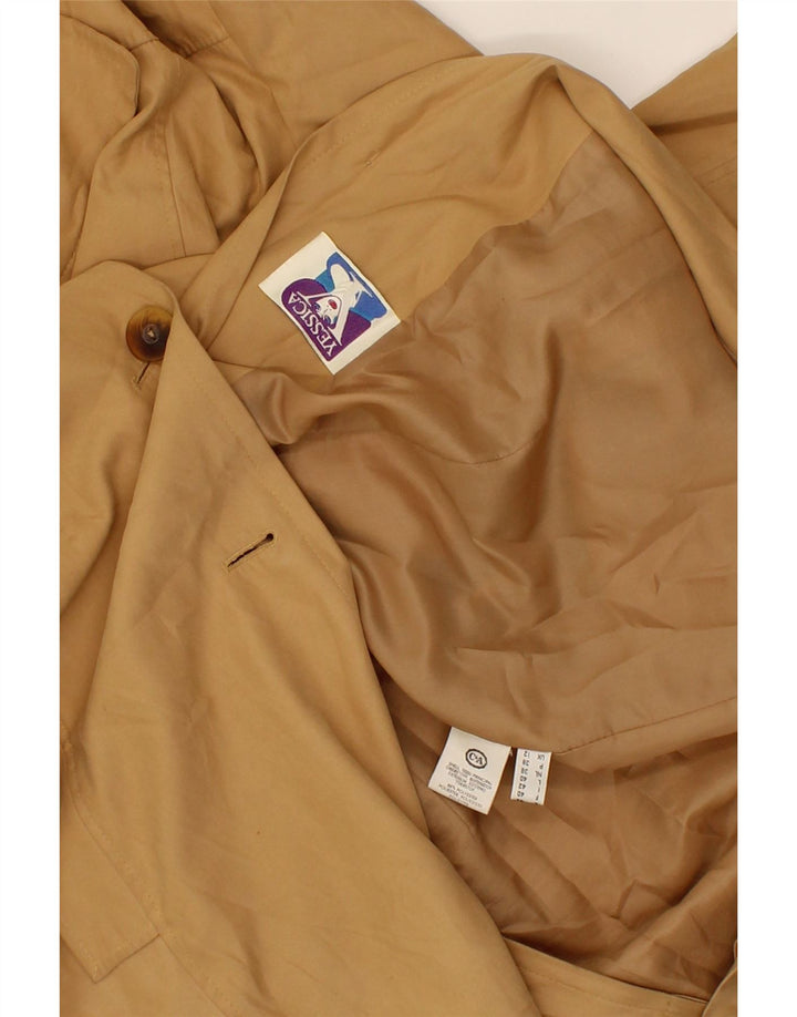 YESSICA Womens Trench Coat UK 12 Medium Brown Polyester Vintage Yessica and Second-Hand Yessica from Messina Hembry 