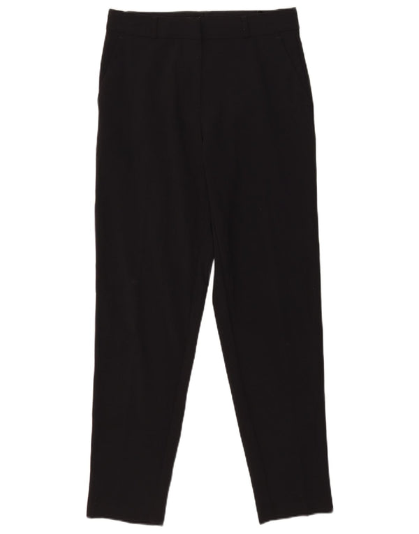 Marks & Spencer Damen Slim Casual Hose UK 8 Small W28 L28 Schwarz