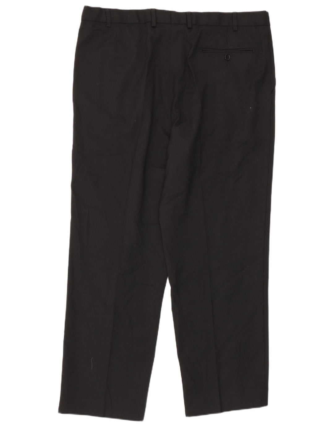 Marks & Spencer Herren-Anzughose mit Pegged-Anzug, W38, L29, schwarzes Polyester