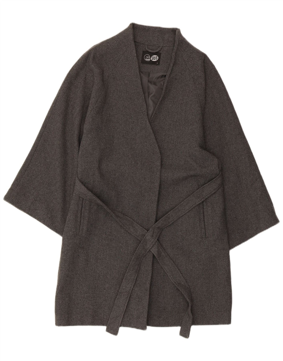 CHEAP MONDAY Damenmantel UK 10 Small Graues Acryl