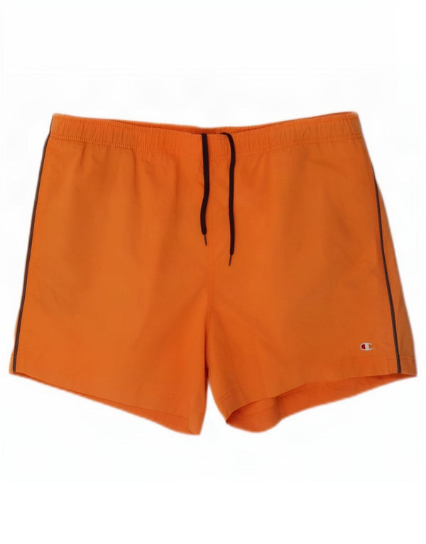 Champion Mens Swimming Shorts XL Orange Cotton