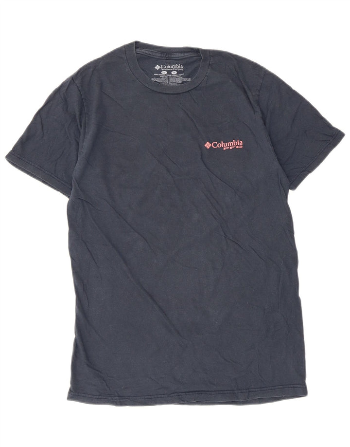 Columbia Herren-T-Shirt mit Grafik, Größe S, marineblau, Baumwolle