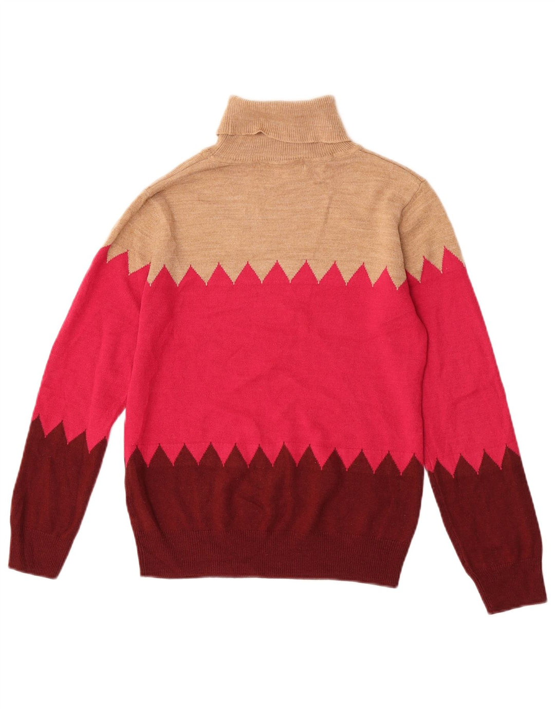 Marks & Spencer Damen-Pullover mit Rollkragen, Gr. 8, Größe S, mehrfarbig