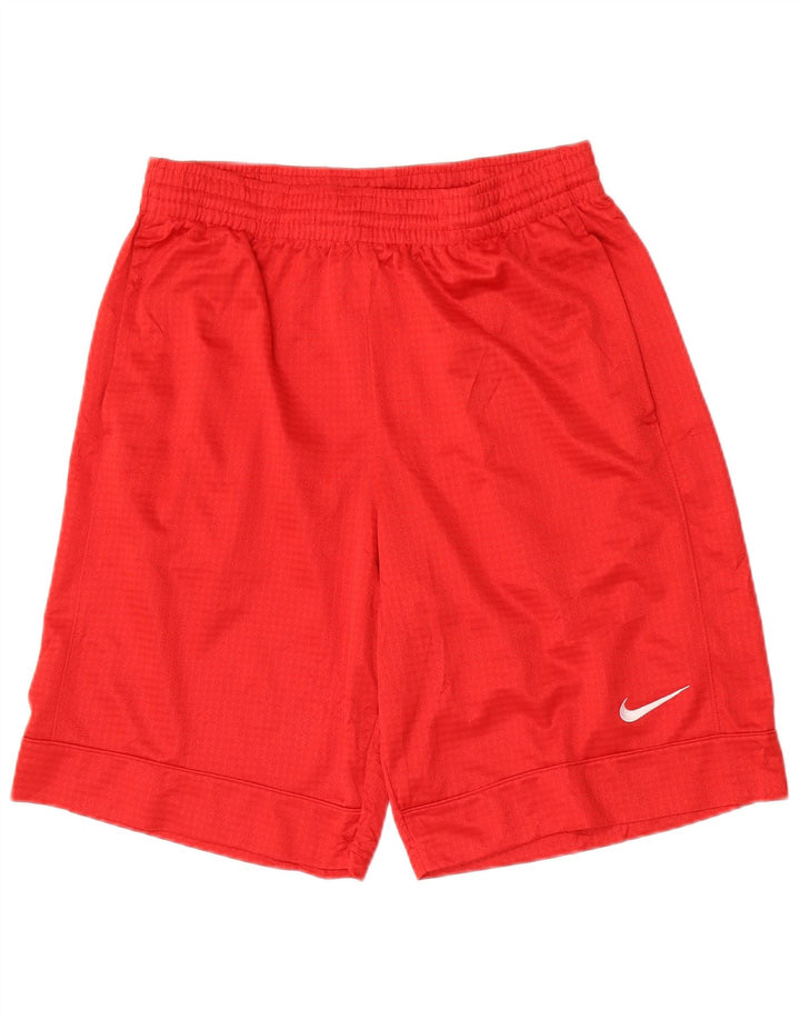 Nike Herren-Sportshorts aus mittelrotem Polyester