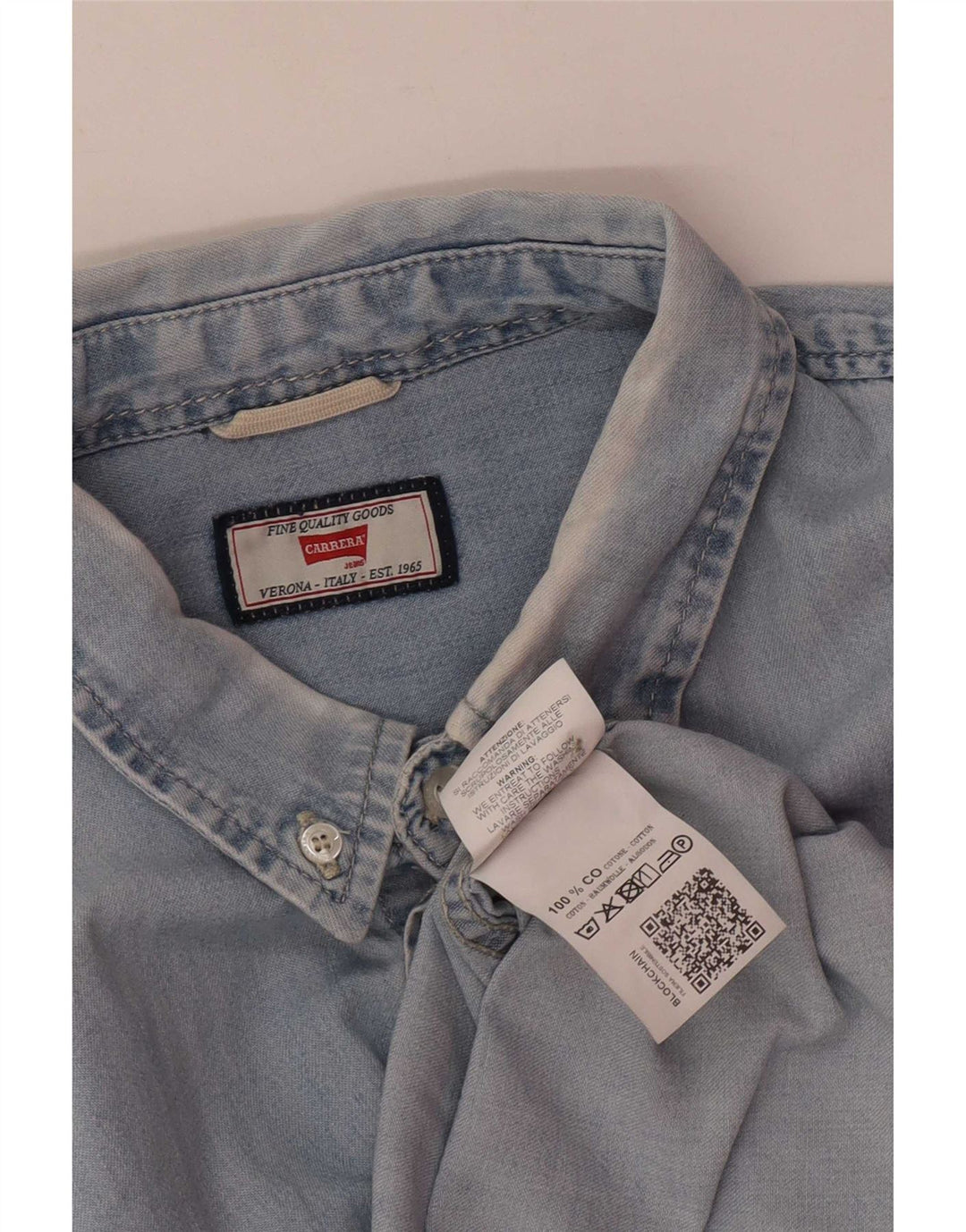 Carrera Herren Jeanshemd XL Blau Baumwolle