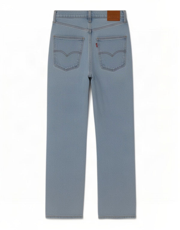 Levi's Damen-Jeans mit hoher Taille, kurz geschnitten, W28, L23, blaue Baumwolle