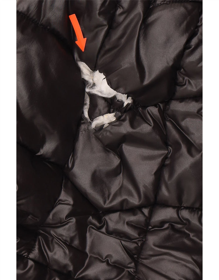 BARBOUR Girls Hooded Padded Jacket 14-15 Years 2XL Black Polyester Vintage Barbour and Second-Hand Barbour from Messina Hembry 