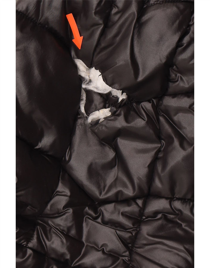 BARBOUR Girls Hooded Padded Jacket 14-15 Years 2XL Black Polyester Vintage Barbour and Second-Hand Barbour from Messina Hembry 