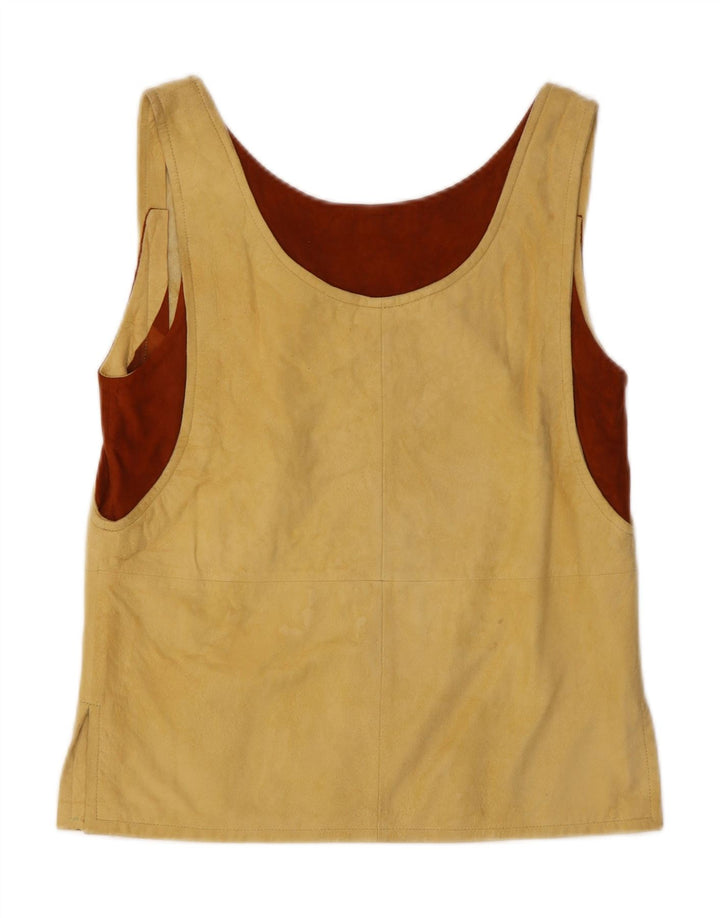 PATRICIA Womens Sleeveless Blouse Top IT 40 Small Beige Colourblock Vintage Patricia and Second-Hand Patricia from Messina Hembry 