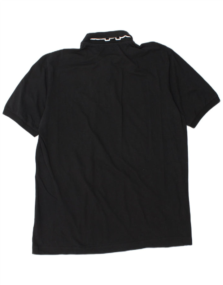 Kappa Herren Poloshirt 2XL Schwarz Baumwolle