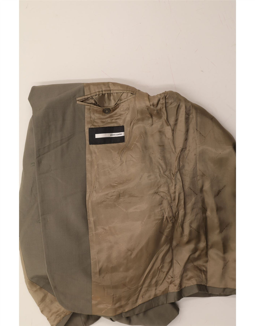 PIERRE CARDIN Mens 3 Button Blazer Jacket UK 38 Medium Grey New Wool Vintage Pierre Cardin and Second-Hand Pierre Cardin from Messina Hembry 