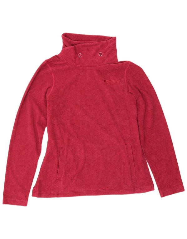 Mountain Warehouse Damen-Fleecepullover UK 12 Mittelrotes Polyester