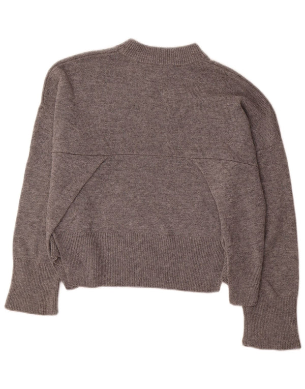 Whistles Damen-Pullover, übergroß, Rollkragenpullover, Gr. 10, Größe S, graue Wolle