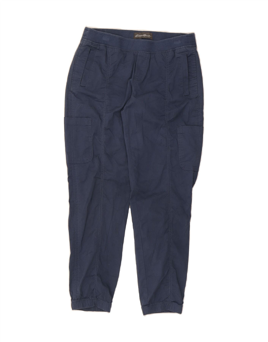 EDDIE BAUER Womens Joggers Cargo Trousers US 6 Medium W30 L28 Navy Blue Vintage Eddie Bauer and Second-Hand Eddie Bauer from Messina Hembry 