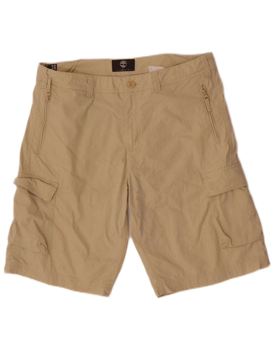 Timberland Herren Cargoshorts W36 Large Beige Baumwolle