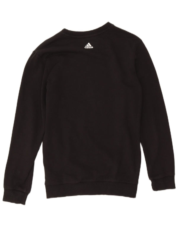Adidas Jungen Grafik-Sweatshirt-Pullover 13–14 Jahre, schwarze Baumwolle