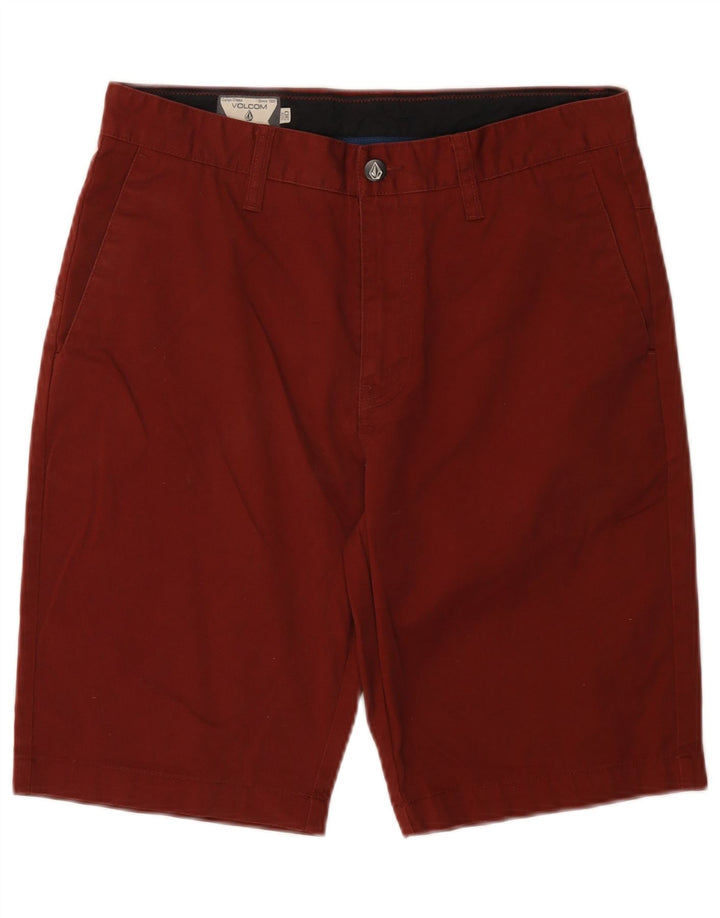 VOLCOM Herren Chino-Shorts W30 Medium Burgunder Baumwolle