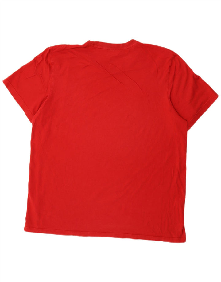 Adidas Herren T-Shirt Top XL Rot Baumwolle