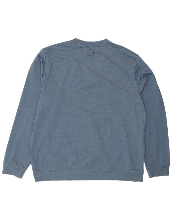 PUMA Herren Graphic Sweatshirt Pullover XL Blau meliert