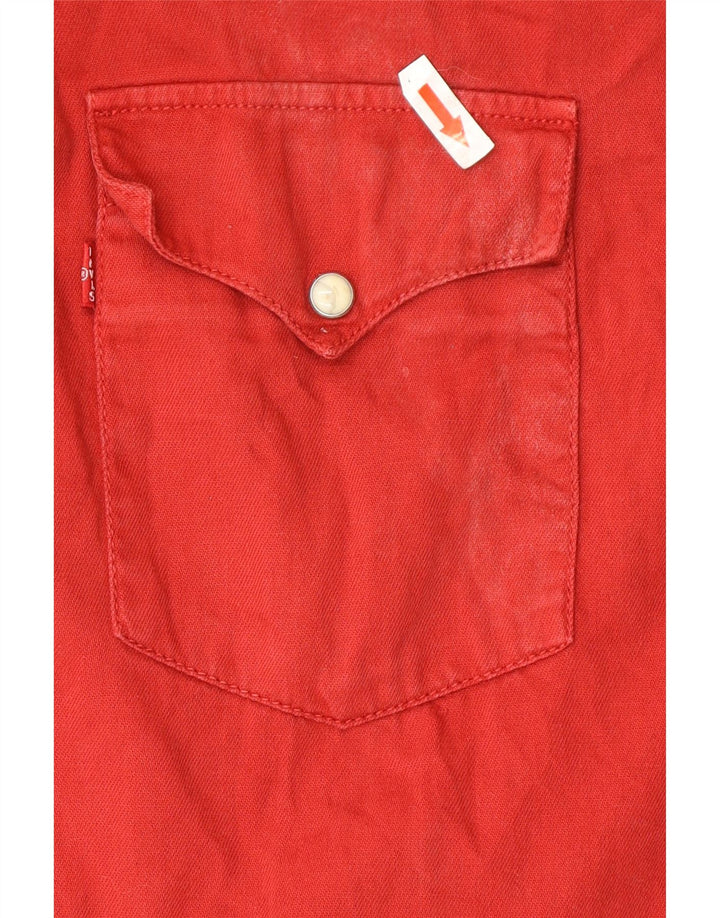 Levi's Herrenhemd 2XL, rote Baumwolle