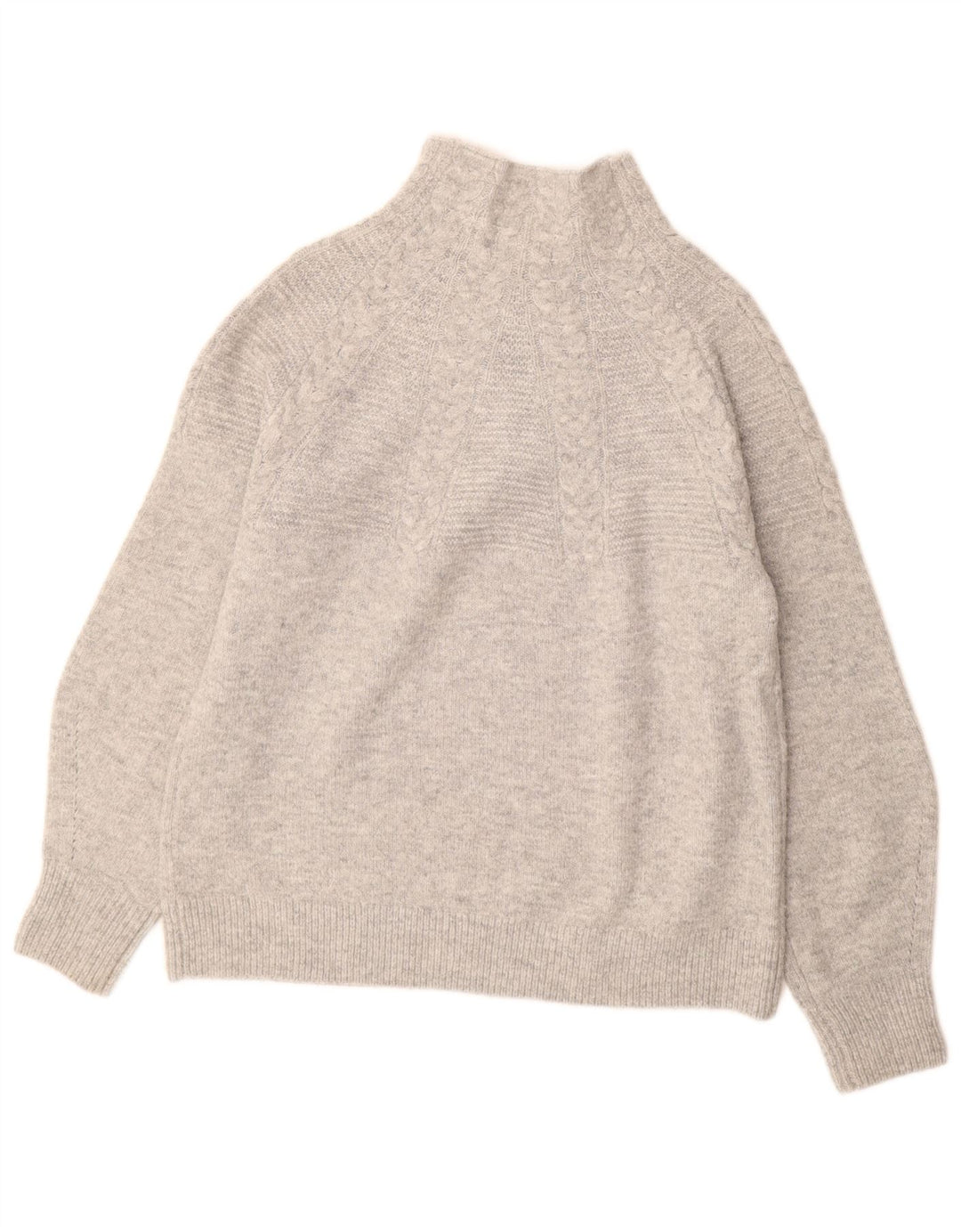 Topshop Damen-Pullover mit Rollkragen, Gr. 10, Größe S, Grau gefleckt