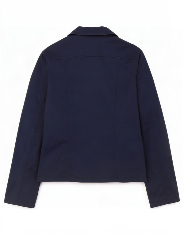 Stefanel Damen-Utility-Jacke UK 14 Medium Navy Blue Polyamid
