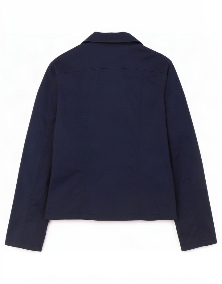 Stefanel Damen-Utility-Jacke UK 14 Medium Navy Blue Polyamid