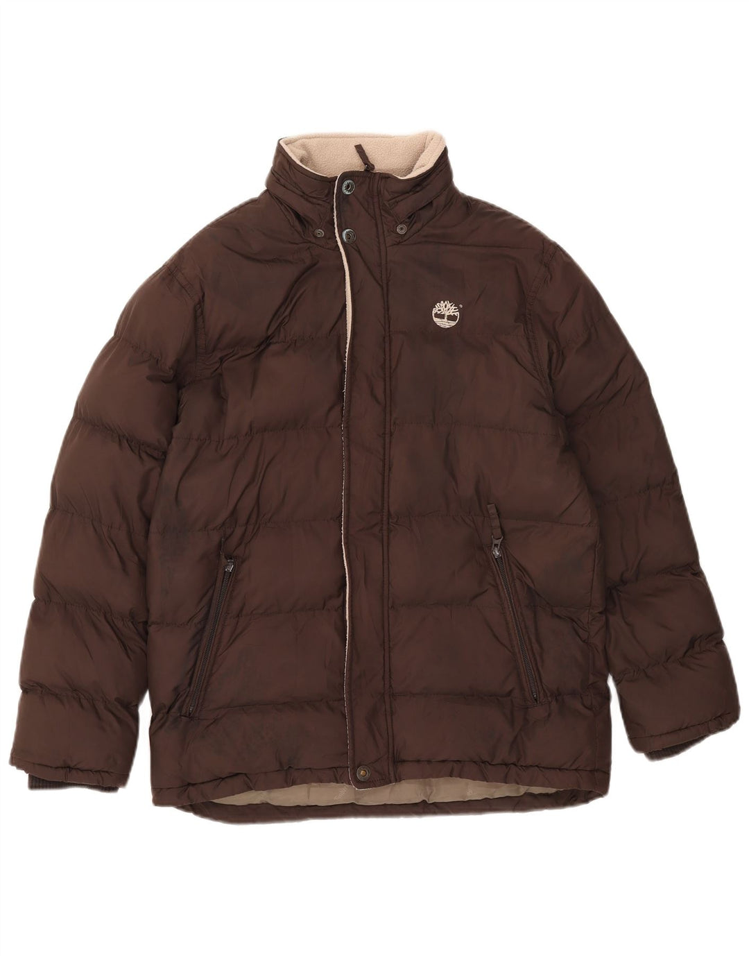 Timberland Wattierte Jacke für Jungen, 13–14 Jahre, braunes Polyester