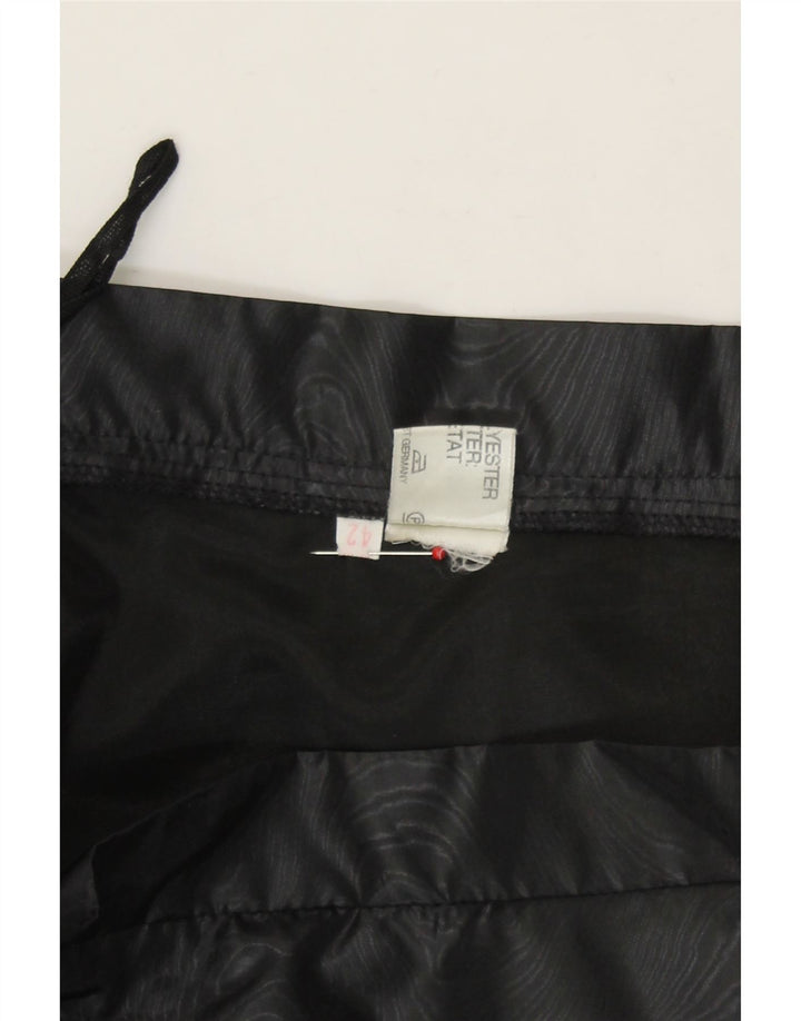 VINTAGE Womens Tiered Skirt IT 42 Medium W30  Black Colourblock Polyester Vintage Vintage and Second-Hand Vintage from Messina Hembry 