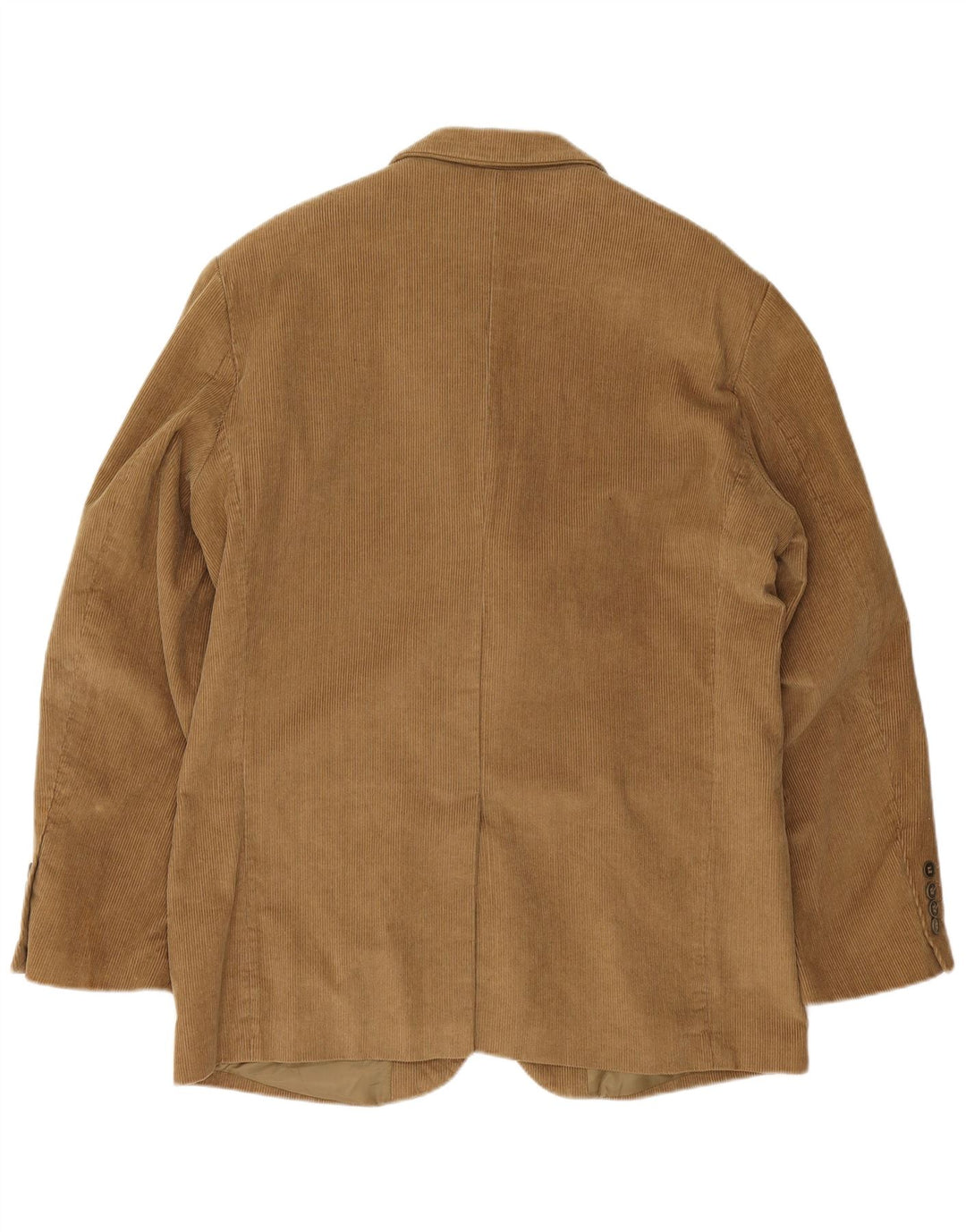 LAKELINE Mens 2 Button Corduroy Blazer Jacket UK 42 XL Brown Cotton