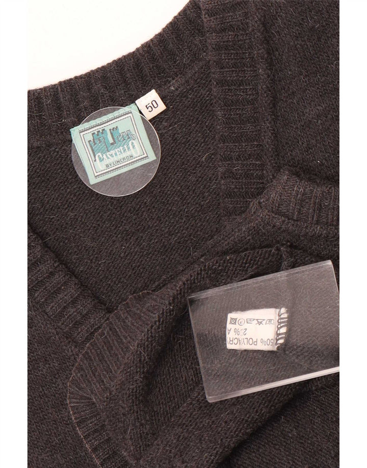 Castello Herren-Weste-Tanktop EU 50 Mittelgraues Polyacryl