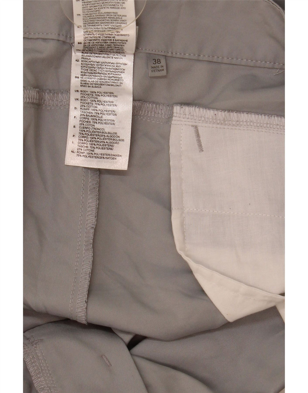 Adidas Herren Chino Shorts W38 XL Grau Polyester